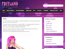 Tablet Screenshot of freeland-entertainment.nl